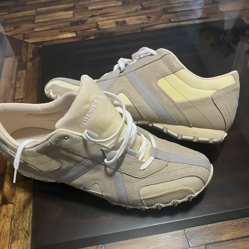 Men’s Diesel Hacker Leather Lace Up sneaker’s Size 12